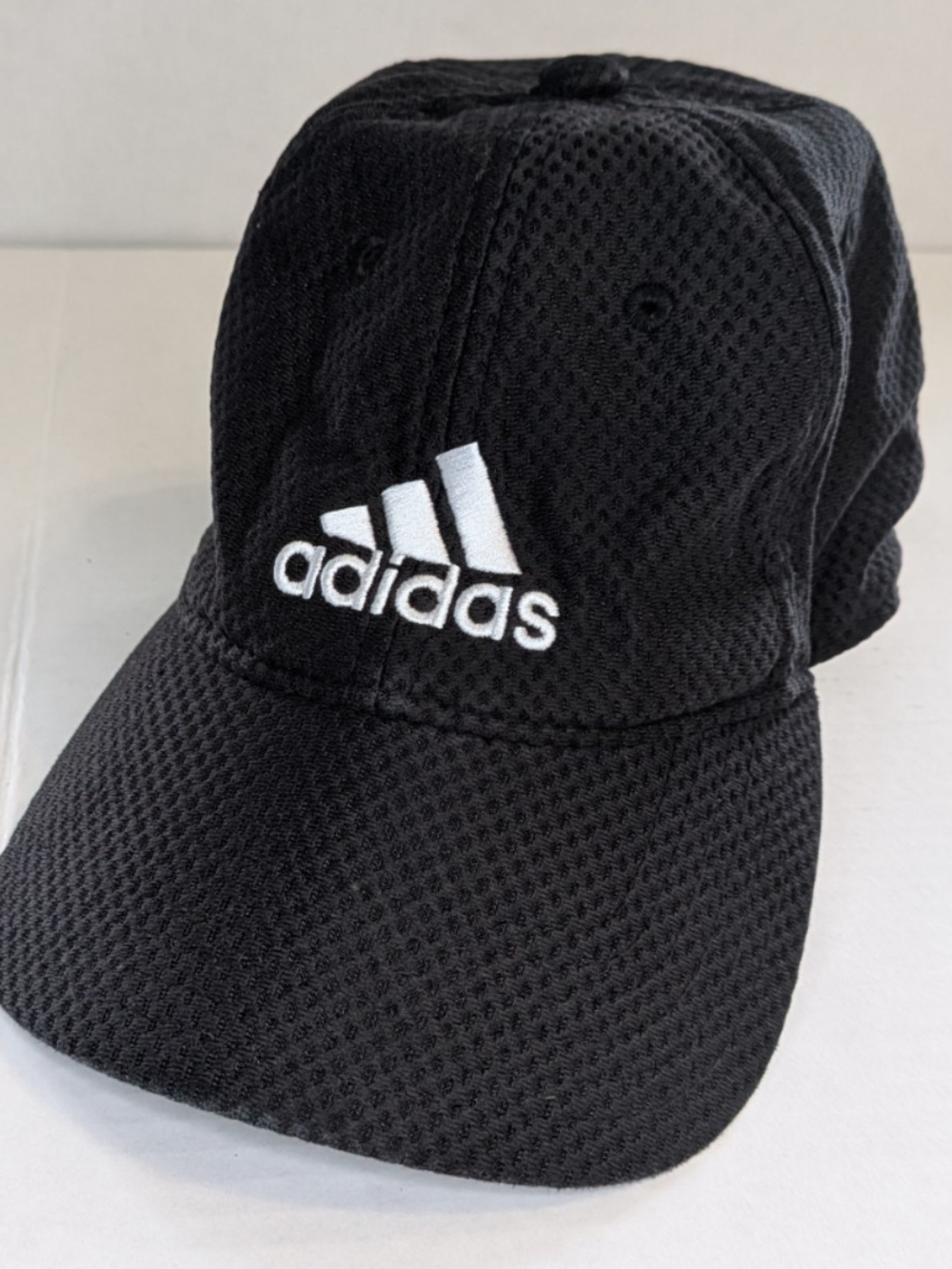 Adidas Unisex Black Mesh Climacool Baseball Hat Sports Cap Lightweight Likenew